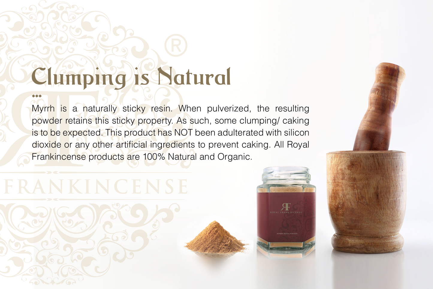 Organic Myrrh Resin Powder from Oman (Commiphora Myrrha)